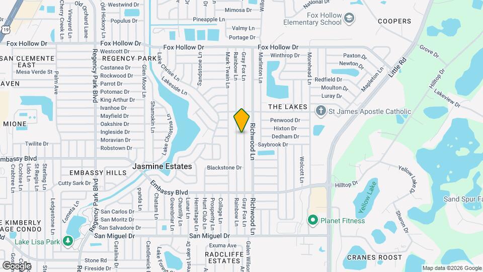 9505 Gray Fox Ln Map and Location Details