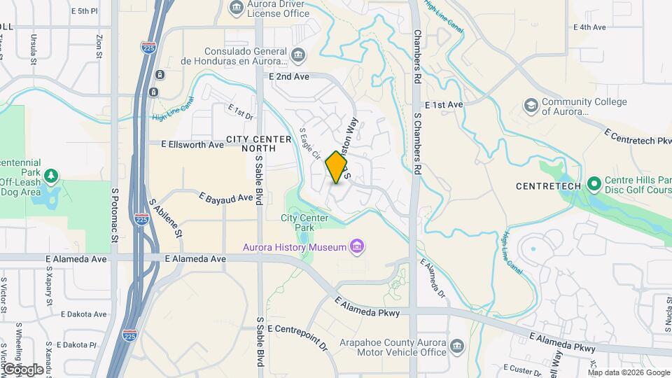 134 S Elkhart St Map and Location Details