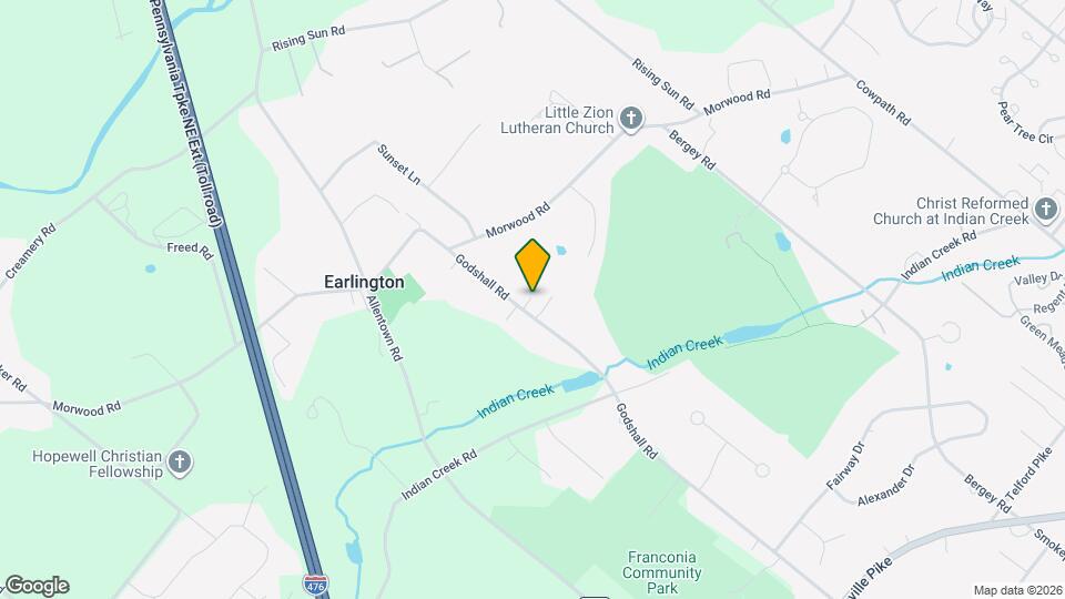 723 Godshall Rd Map and Location Details