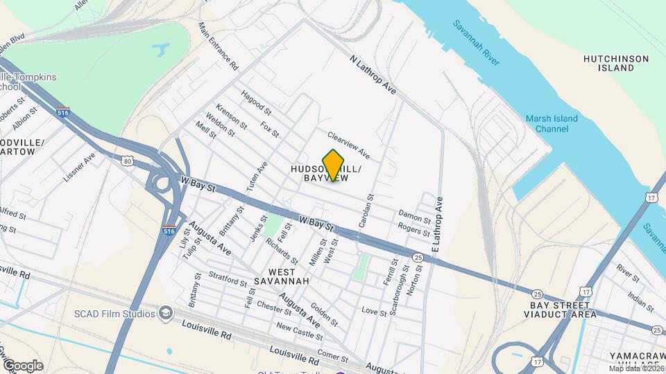 1600 Damon St Map and Location Details