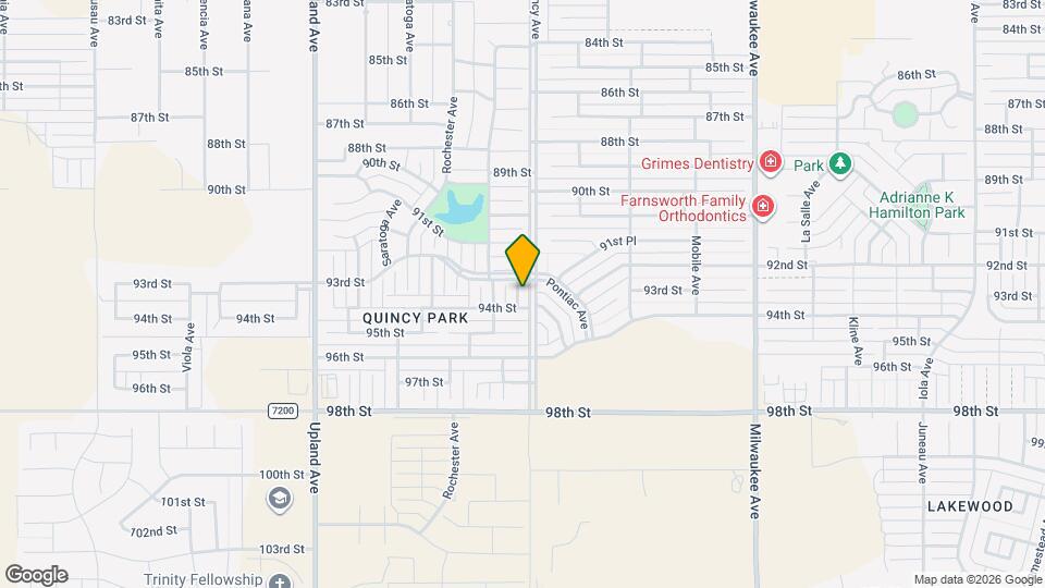 9306 Quincy Ave Mapa y Detalles de la Ubicación