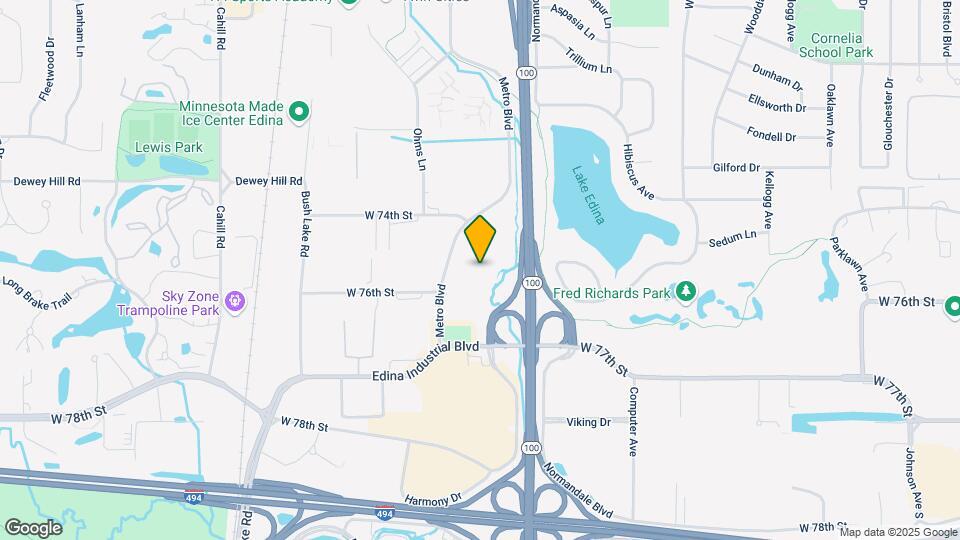 7505 Metro Blvd Map and Location Details