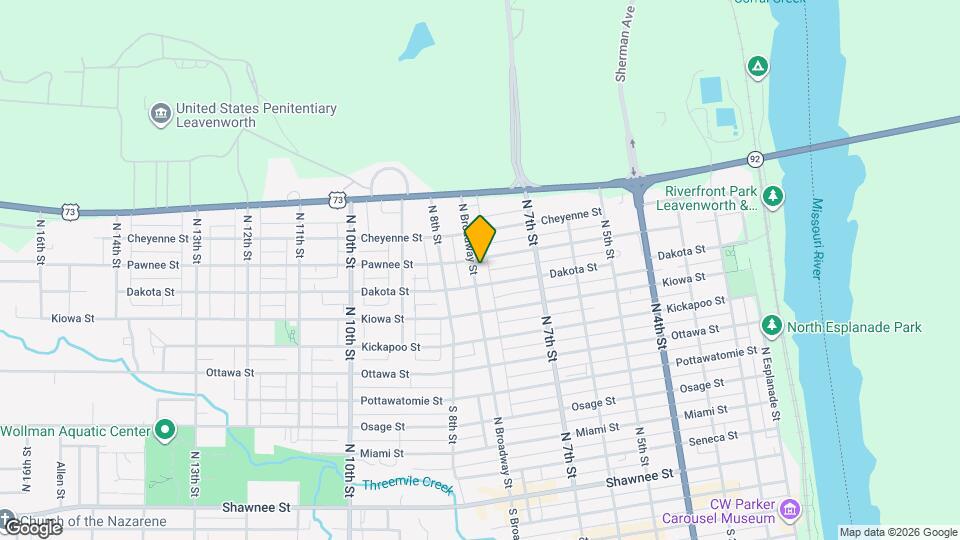 912 N Broadway St Map and Location Details