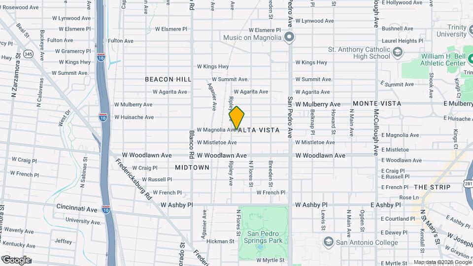 628 W Magnolia Ave Map and Location Details