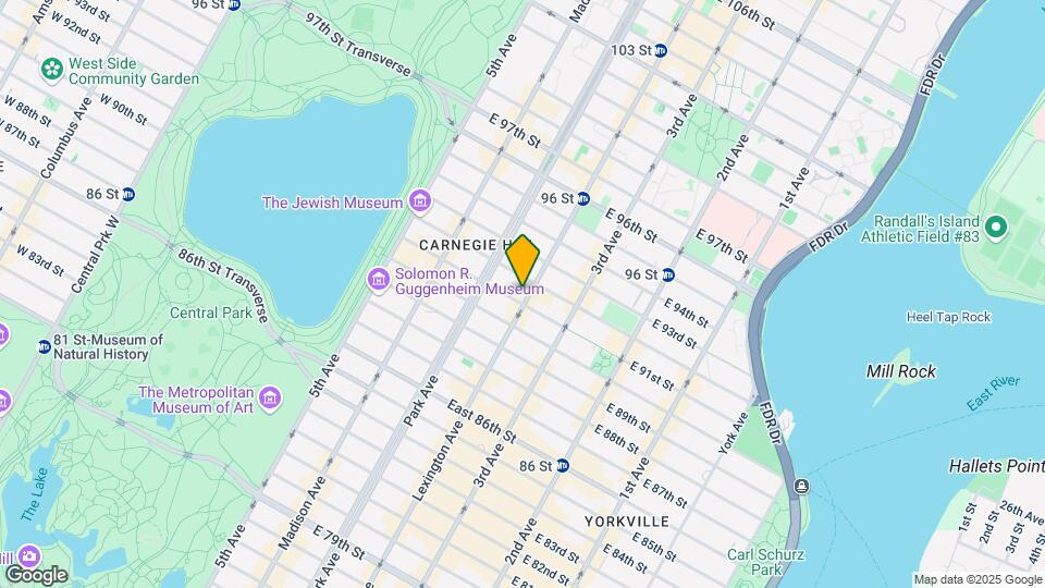 1384 Lexington Ave Map and Location Details
