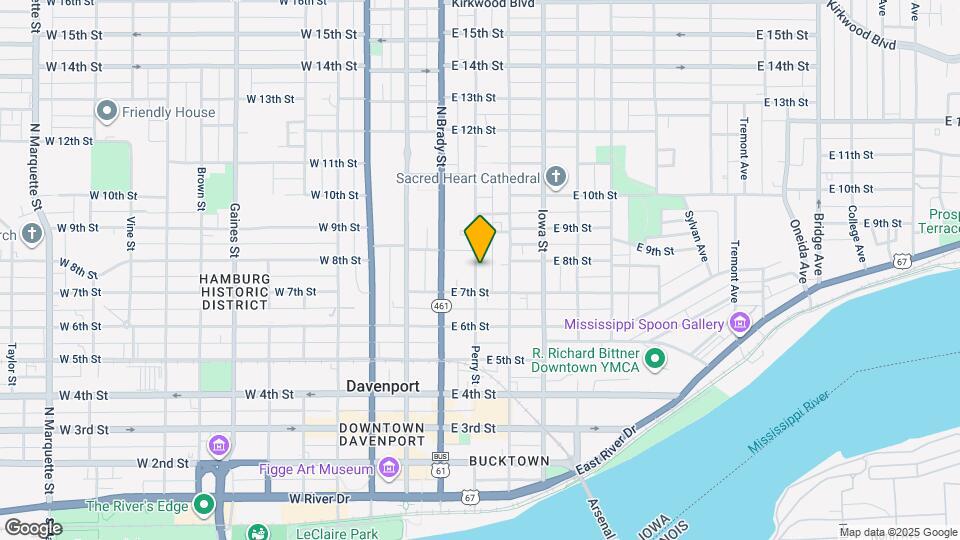 721 N Perry St, Unit Apt 2 Palmer student only Map and Location Details