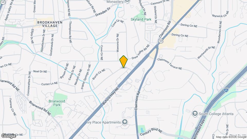 2002 E Drew Valley Rd NE Mapa y Detalles de la Ubicación