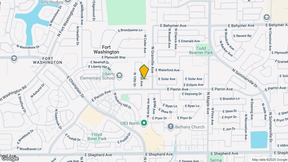 9536 N Sharon Ave Map and Location Details