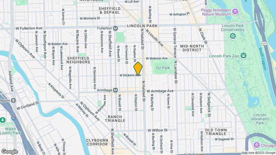 2053 N Dayton St, Unit 2 F Mapa y Detalles de la Ubicación