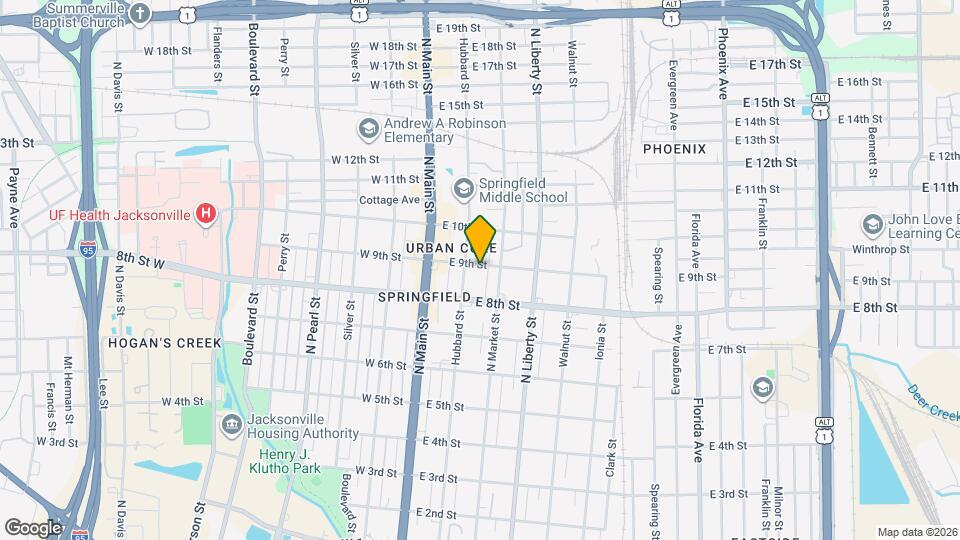 128 E 9th St Map and Location Details