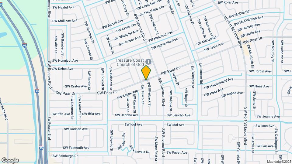 4202 SW Utterback St Map and Location Details