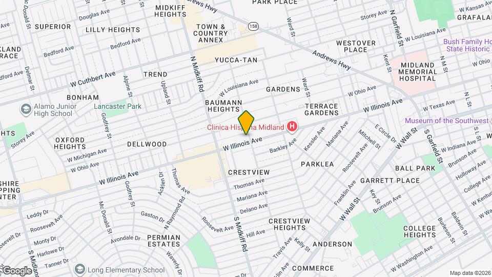 3202 W Illinois Ave Map and Location Details