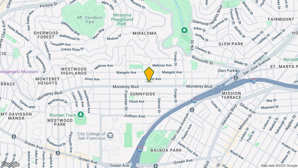 460 Monterey Boulevard Mapa y Detalles de la Ubicación