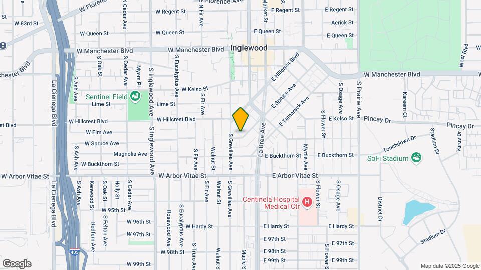 121 E Spruce Ave Mapa y Detalles de la Ubicación