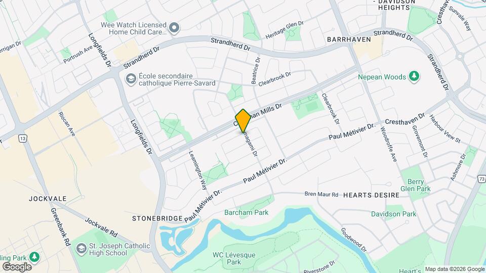 403 Temiskaming Crescent Map and Location Details