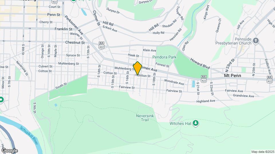 1646 Cotton St Map and Location Details