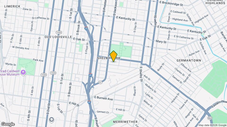 521 E Ormsby Ave Map and Location Details