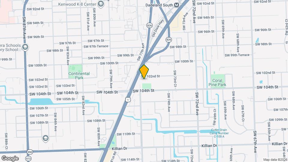 7620 SW 102nd St Map and Location Details