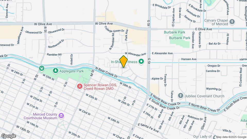Bear Creek Park Apartments Map and Location Details