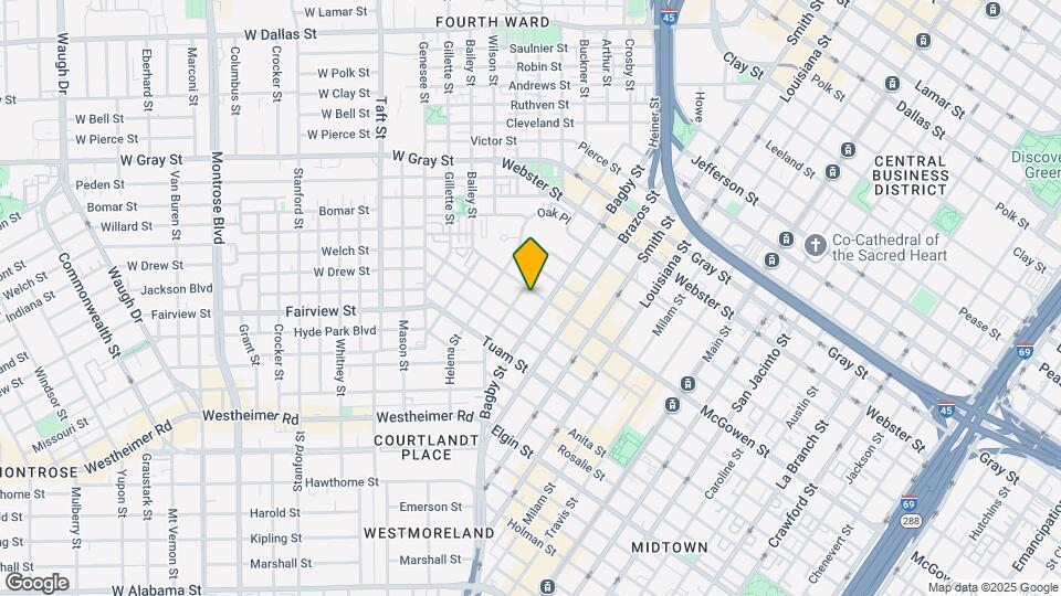 206 McGowen St Map and Location Details