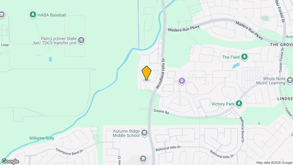15826 Menlow Bend Dr Mapa y Detalles de la Ubicación