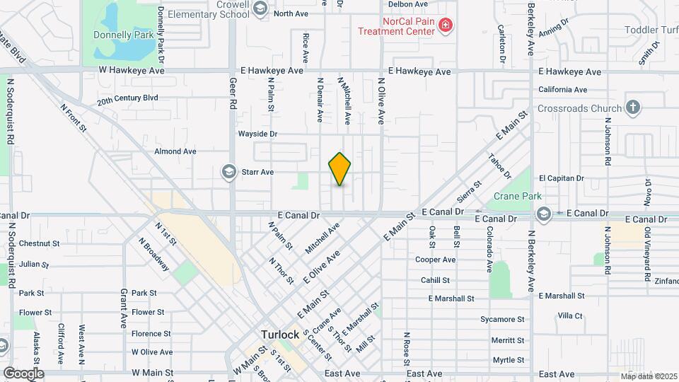 895 N Mitchell Ave Map and Location Details