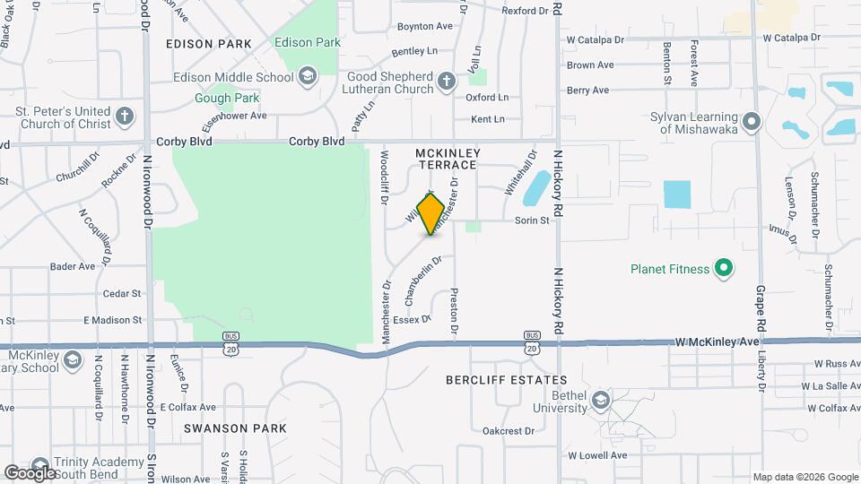 610 Manchester Dr Map and Location Details