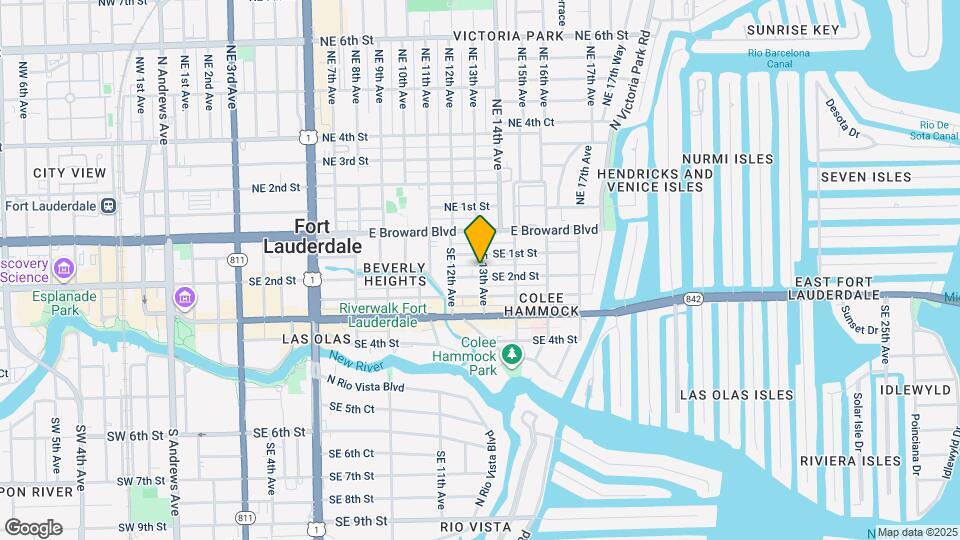 1229 SE 2nd St, Unit Garden apartment Map and Location Details