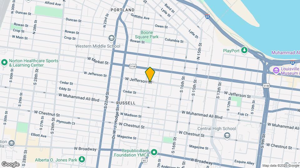 1818 W Jefferson St Map and Location Details
