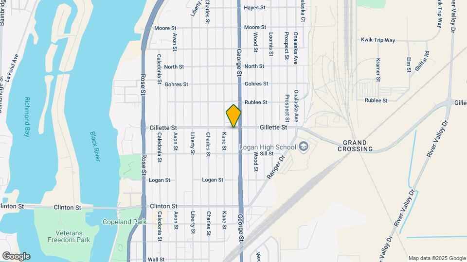 1106 Gillette St Map and Location Details