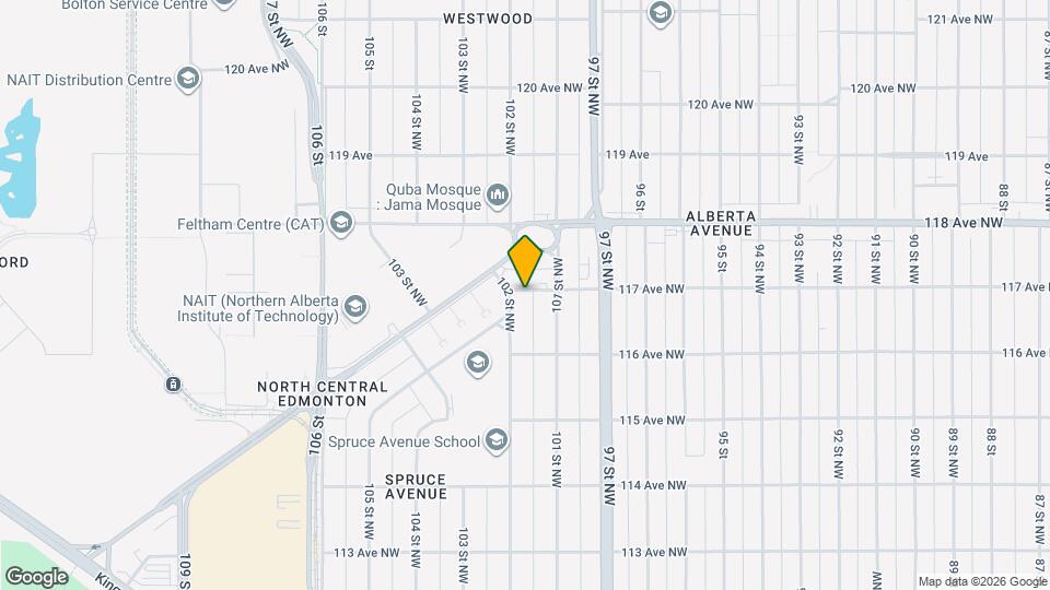 10111-10117 117 Ave NW Map and Location Details