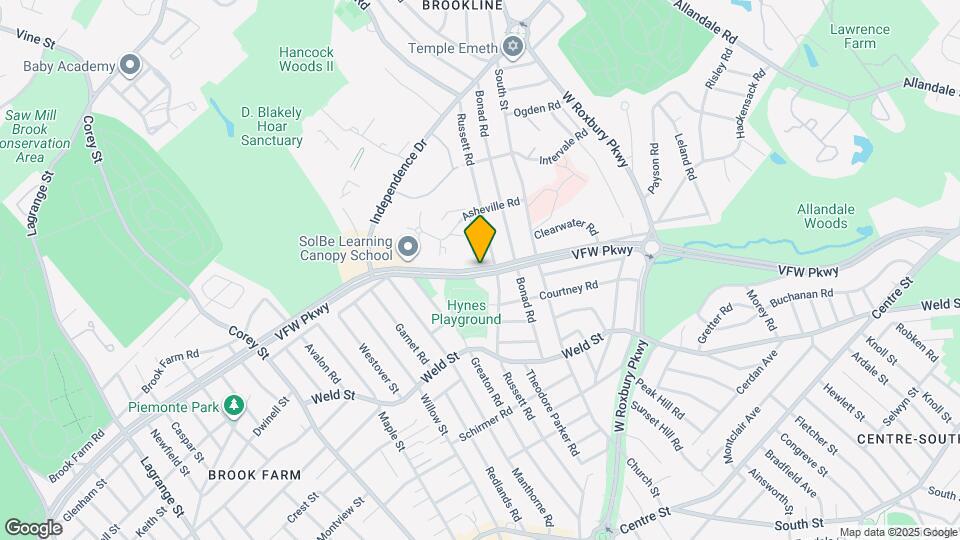 491 Vfw Pky, Unit 1 Map and Location Details