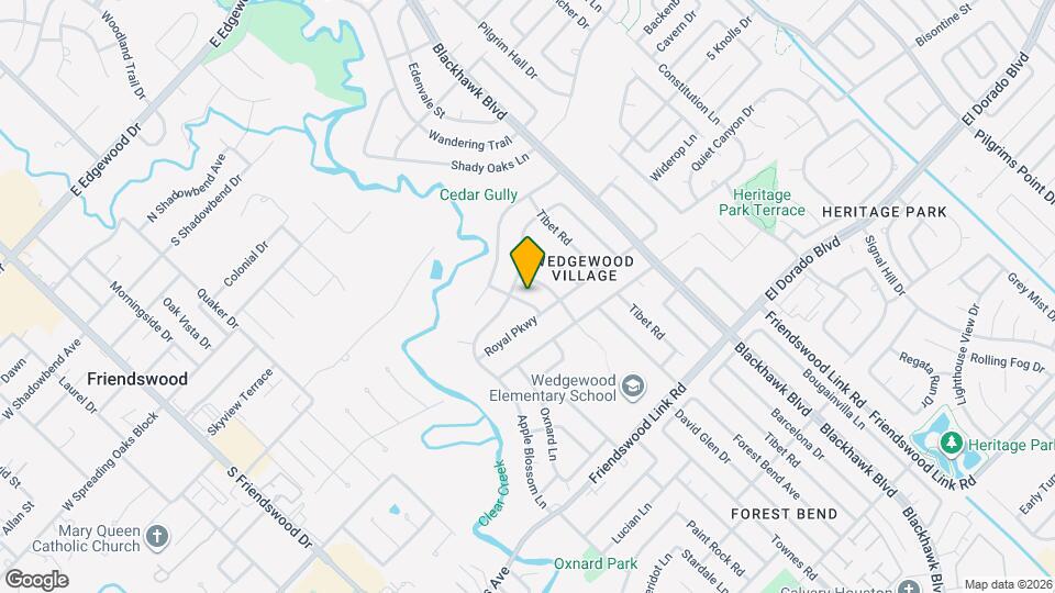 16211 Townes Rd Map and Location Details