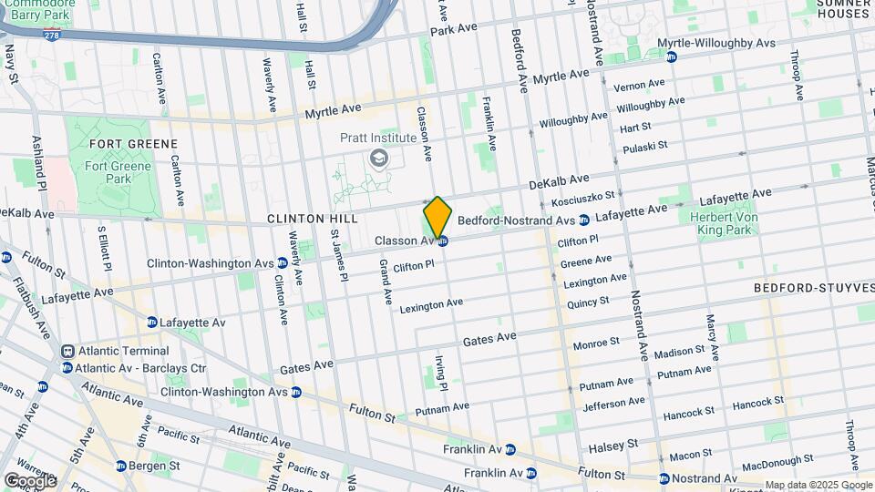 378 Lafayette Ave Map and Location Details