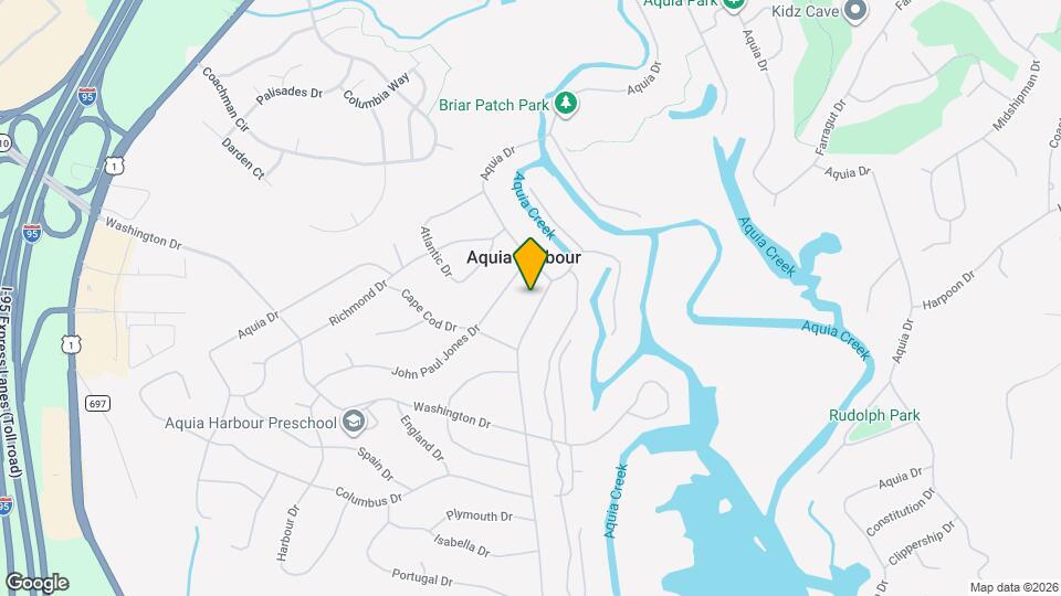 1326 Aquia Dr Map and Location Details