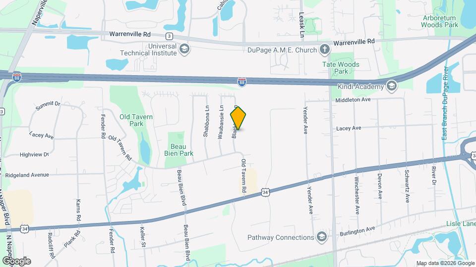 4525 Blackhawk Ln Map and Location Details