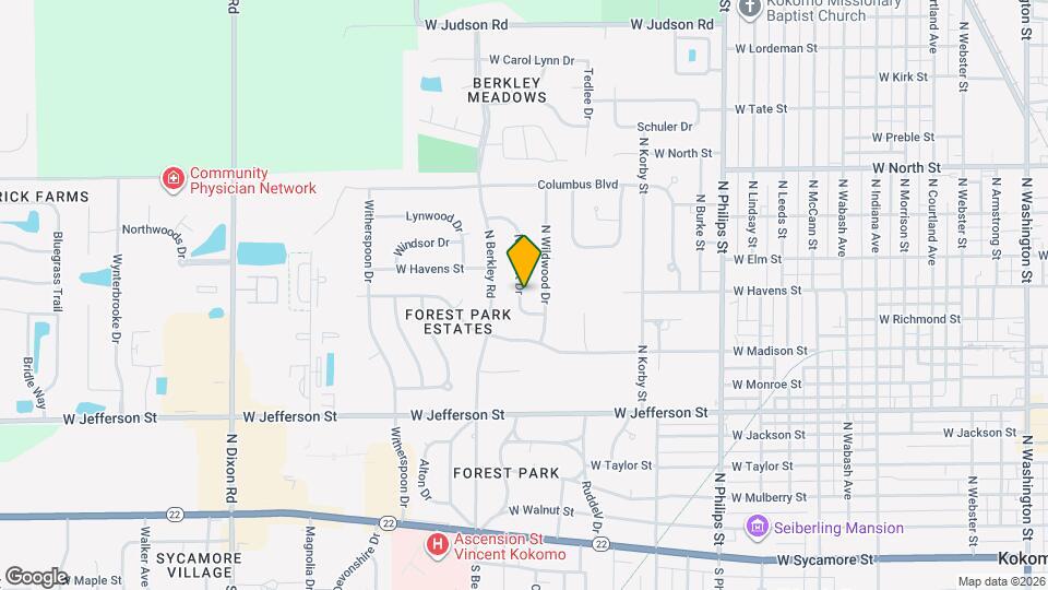 914 N Forest Dr Map and Location Details