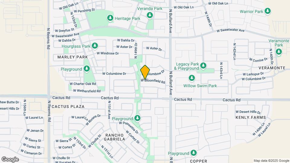 14871 W Bloomfield Rd Map and Location Details