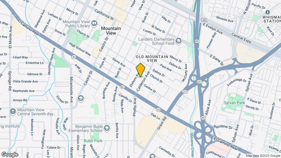 768 Calderon Ave Map and Location Details