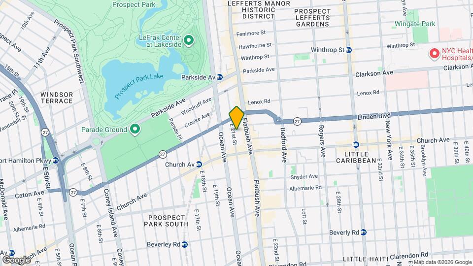 115 E 21st St Map and Location Details