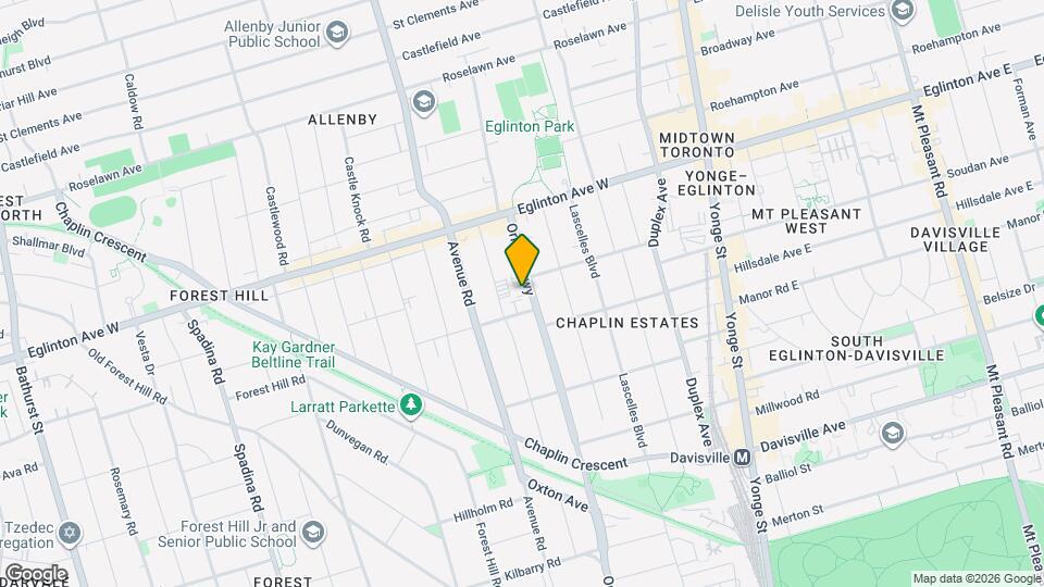 462 Oriole Pkwy Map and Location Details