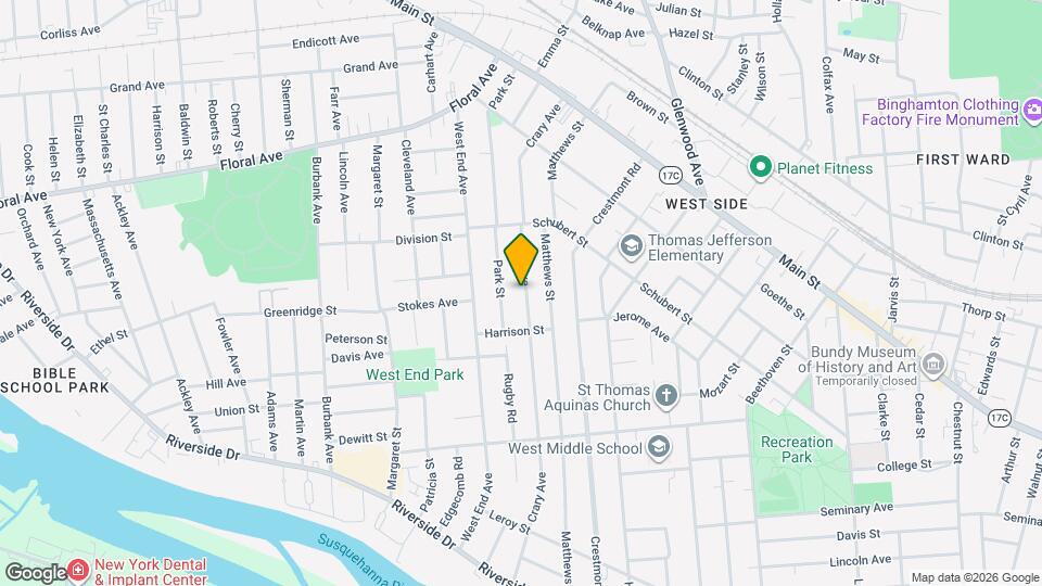 125 Crary Ave Mapa y Detalles de la Ubicación