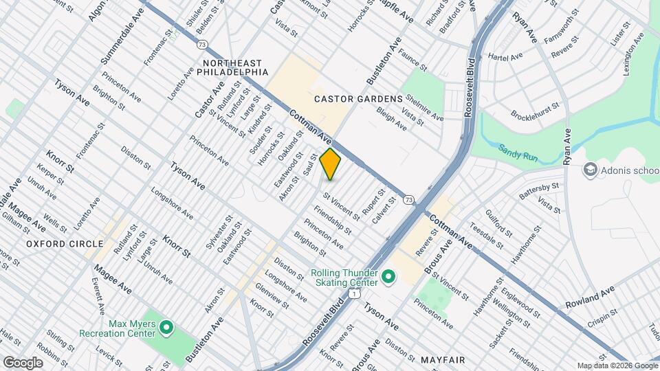 7214 Bradford St Map and Location Details