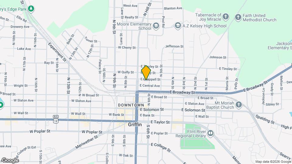 124 E Chappell St Map and Location Details