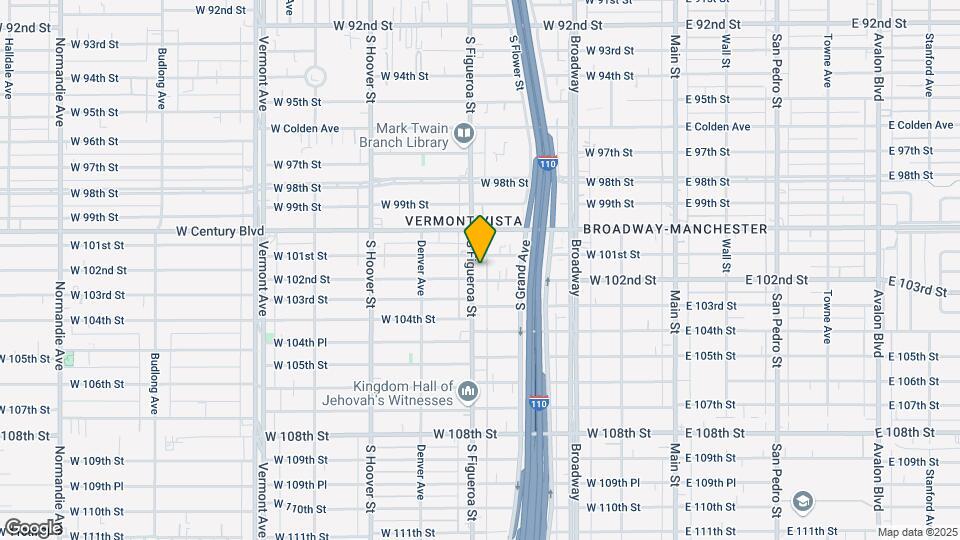 10108 S Figueroa St Map and Location Details