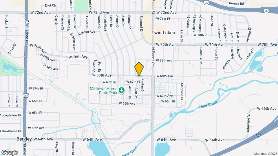 1772 W 68th Ave Map and Location Details