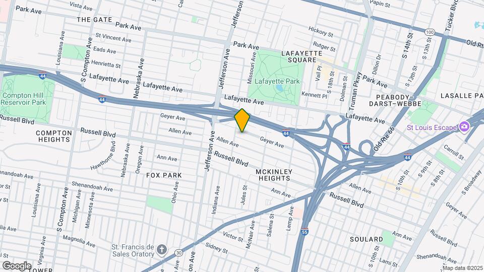 2152-2154-2154 Geyer Ave Map and Location Details