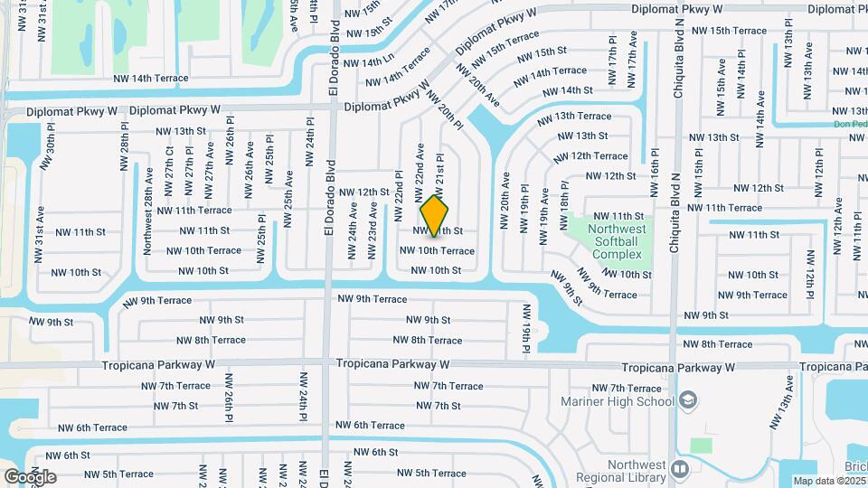 2117 NW 10th Terrace Map and Location Details