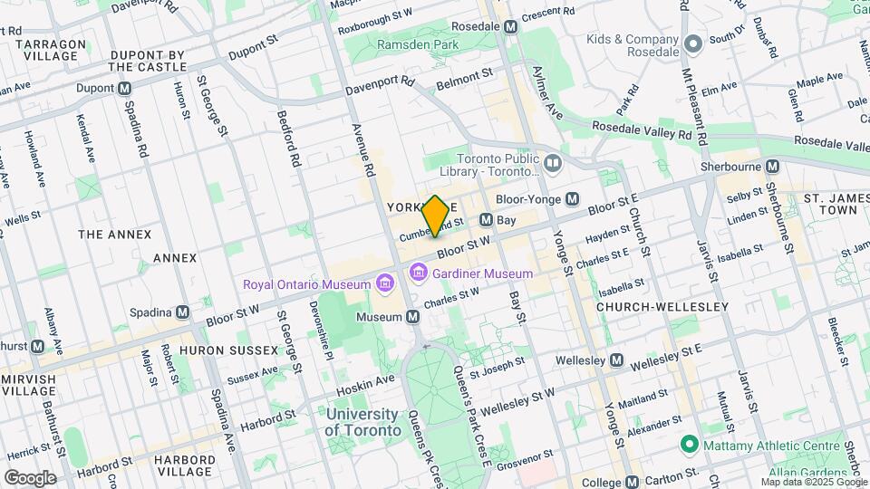 110 Bloor St W Map and Location Details