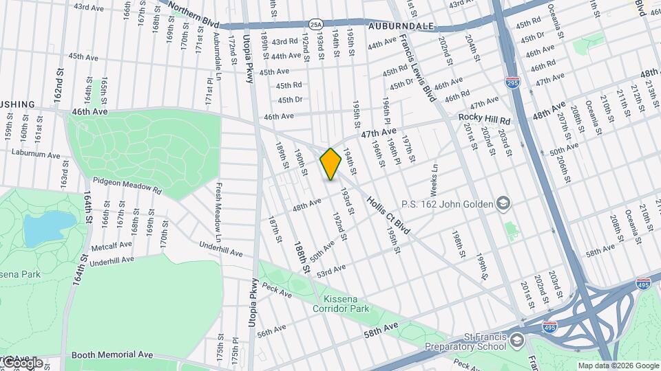 47-47 192nd St Mapa y Detalles de la Ubicación